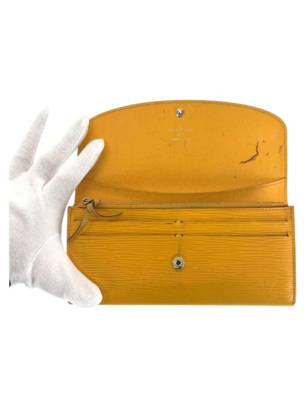 Louis Vuitton Epi Portefeuille Emily Yellow Wallet